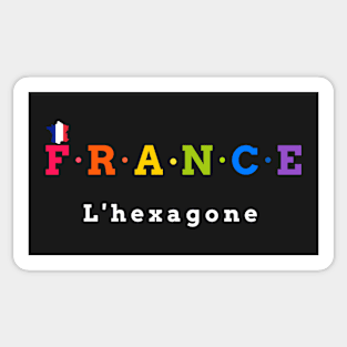 France, The Hexagon (Flag Version) Sticker